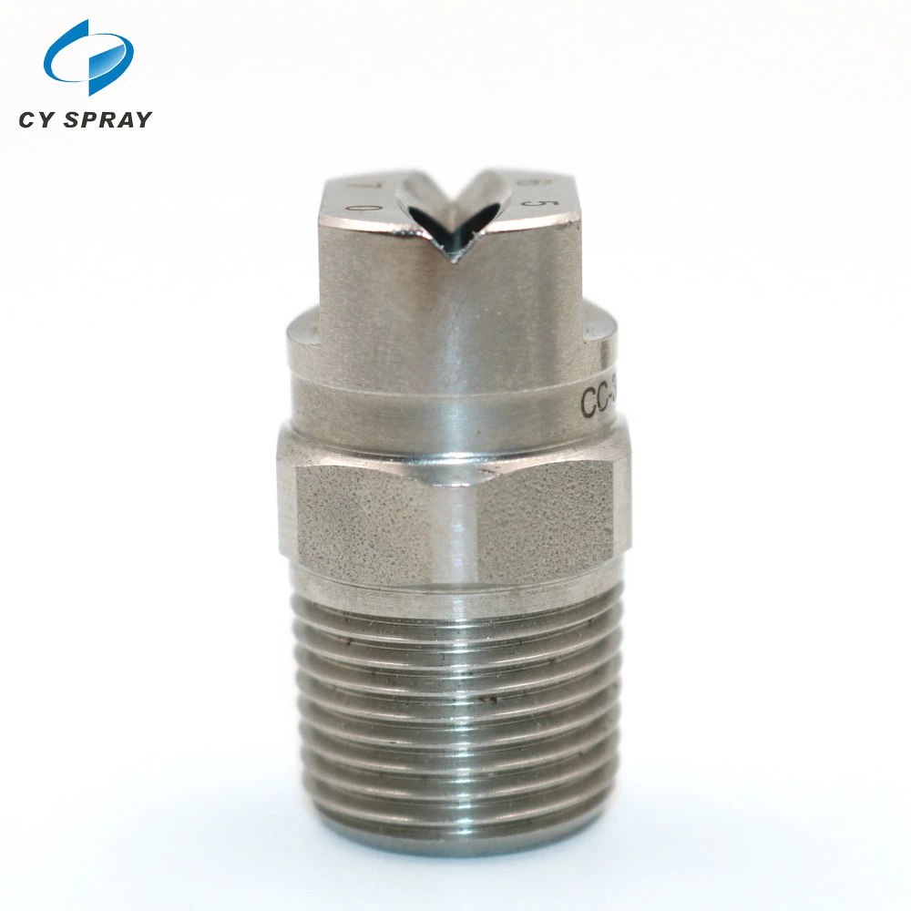 1/4&quot; NPT Stainless Steel Water Jet Flat Fan Spray Nozzles for Cleaning 1/4&quot; Corrosion Resistant Flat Fan Spray Nozzle