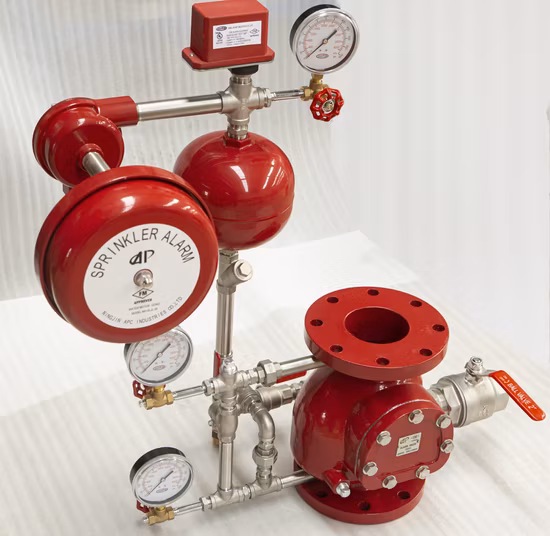 8 Inch DN200 Fire Sprinkler System Used Wet Alarm Check Valve Flange End Approved FM