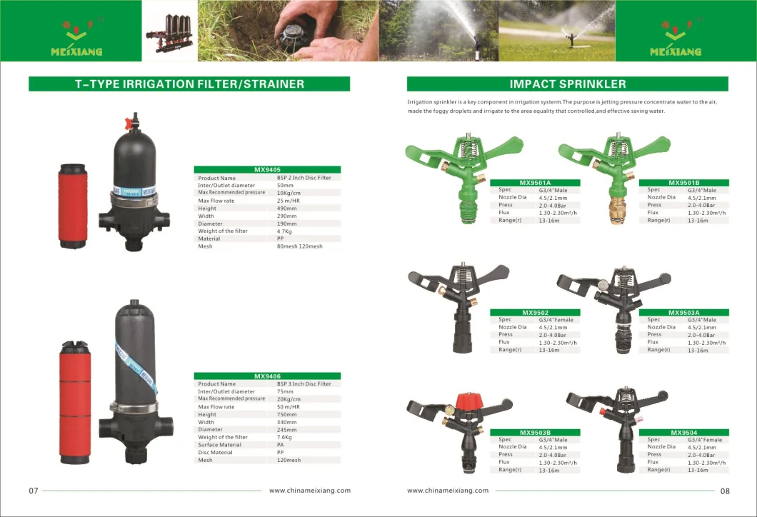1/2&prime;&prime; Male Thread Plastic Rotating Sprinkler Garden Irrigation Accessory