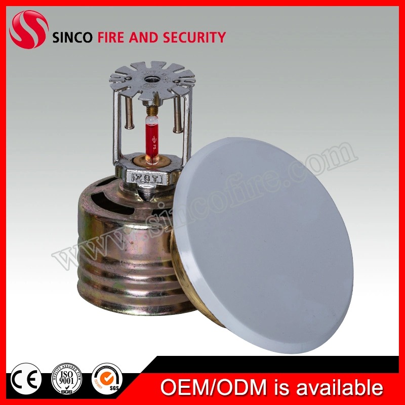 DN15 Concealed Fire Sprinkler with White Cover for Hotel Use