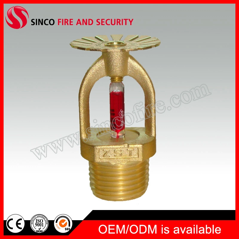 1/2 3/4 Inch NPT/ BSPT Brass Material Sprinkler Head Upright/Pendent/Sidewall Fire Sprinkler